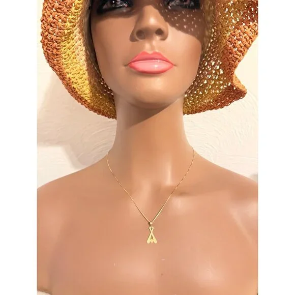 14K/10K Gold Baseball Necklace